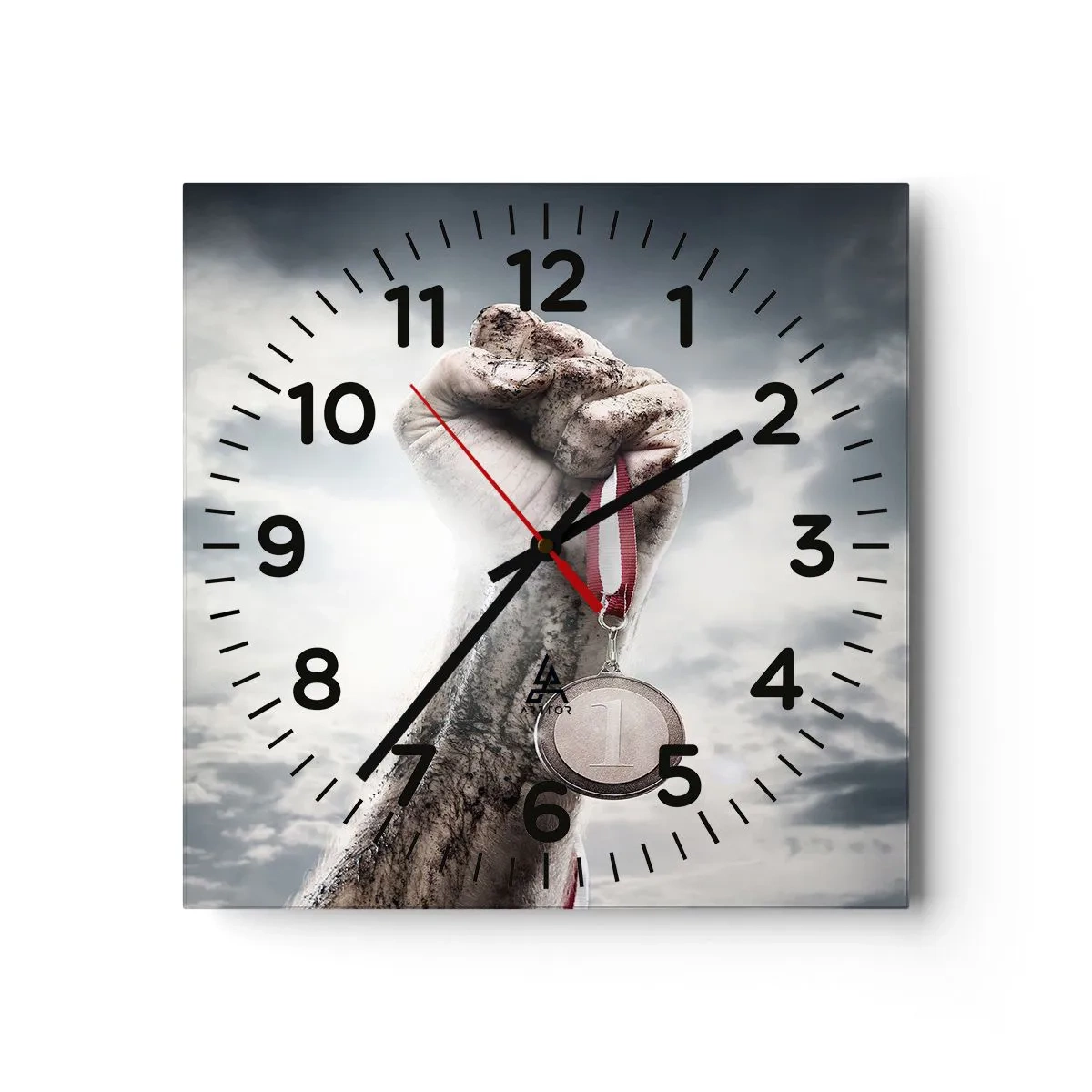 Horloge murale - Pendule murale - Per aspera ad astra - 40x40 cm