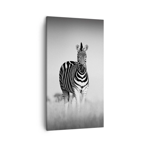 Impression sur toile - Image sur toile - Le monde est bel et bien noir et blanc - 45x80 cm