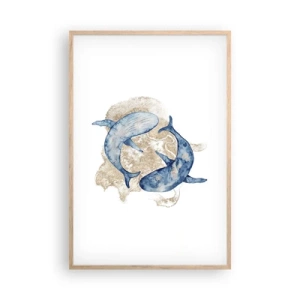 Affiche dans un chêne clair - Poster - Amis ou amoureux? - 61x91 cm