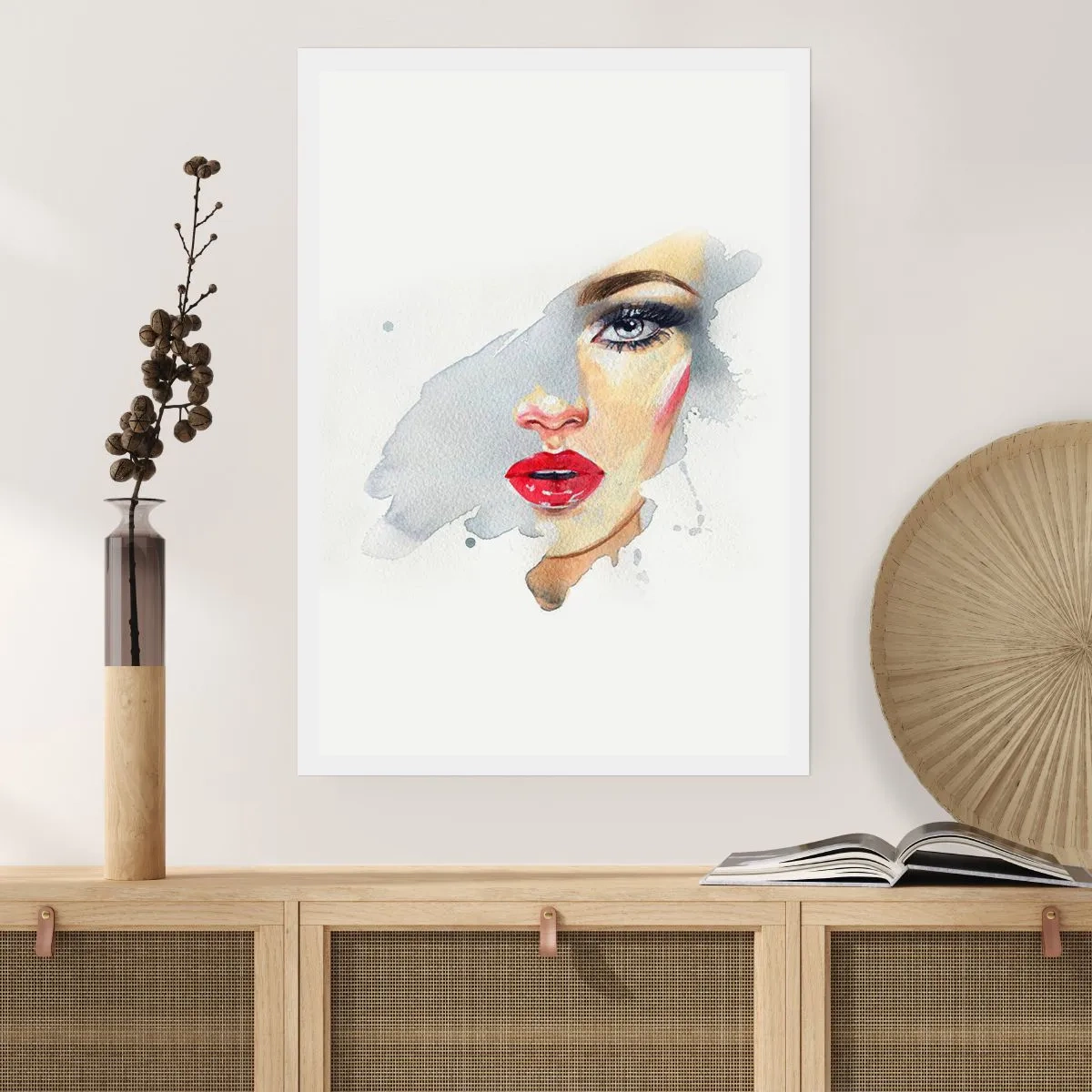 Affiche - Poster - Reflet dans une goutte d'eau - 30x40 cm
