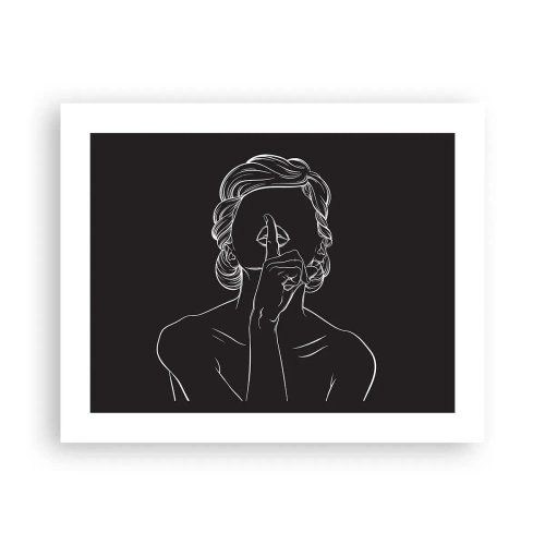 Affiche - Poster - La beauté s'épanouit en silence - 50x40 cm