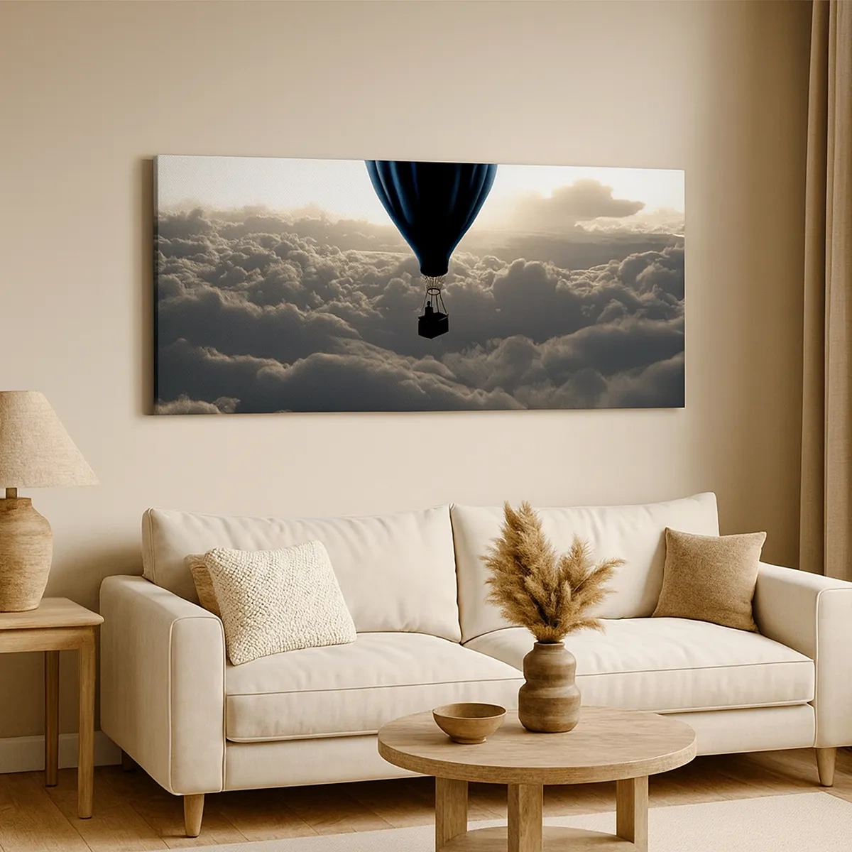 Impression sur toile - Image sur toile - Un vagabond au dessus des nuages - 30x30 cm