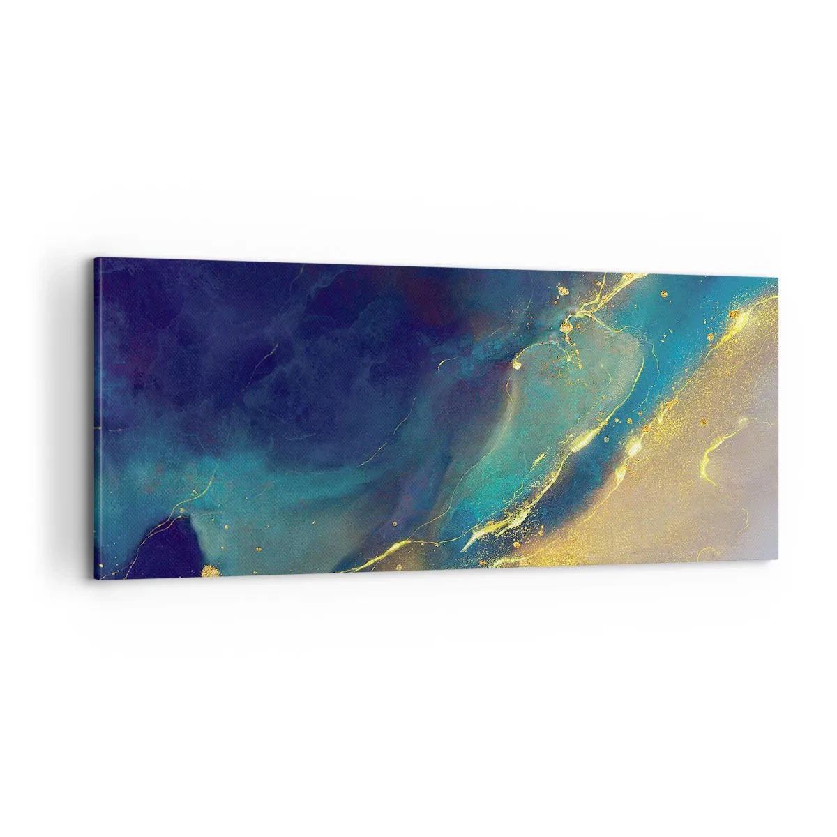 Impression sur toile - Image sur toile - Coulée d'or - 100x40 cm
