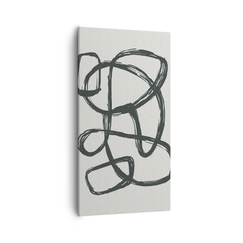 Impression sur toile - Image sur toile - Abstraction en boucle - 55x100 cm