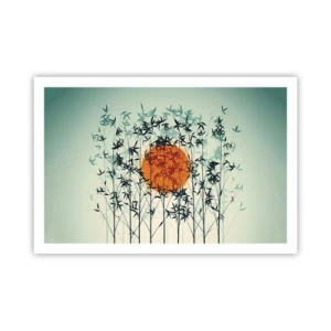 Affiche - Poster - Soleil japonnais - 91x61 cm