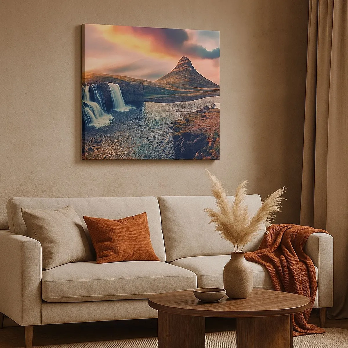 Impression sur toile - Image sur toile - Dans la majesté de la nature - 30x30 cm