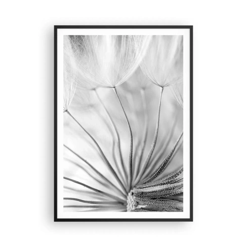 Affiche dans un cadre noir - Poster - Aigrette avant son envol - 70x100 cm
