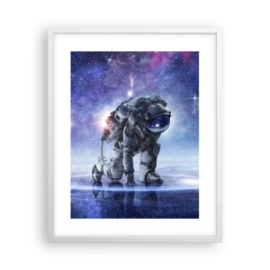 Affiche dans un cadre blanc - Poster - Le ciel étoilé au dessus de moi - 40x50 cm