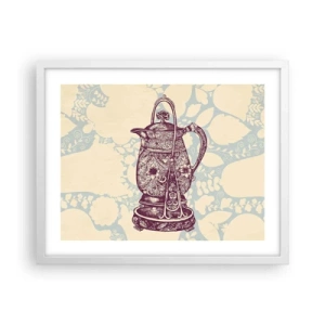 Affiche dans un cadre blanc - Poster - La beauté du quotidien - 50x40 cm