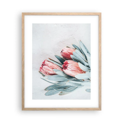 Affiche dans un chêne clair - Poster - Honte de leur propre beauté - 40x50 cm