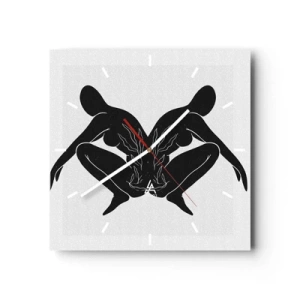 Horloge murale - Pendule murale - Une âme commune - 40x40 cm
