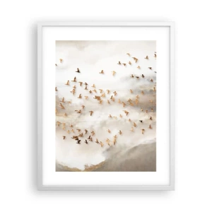 Affiche dans un cadre blanc - Poster - Il est l'heure… - 40x50 cm