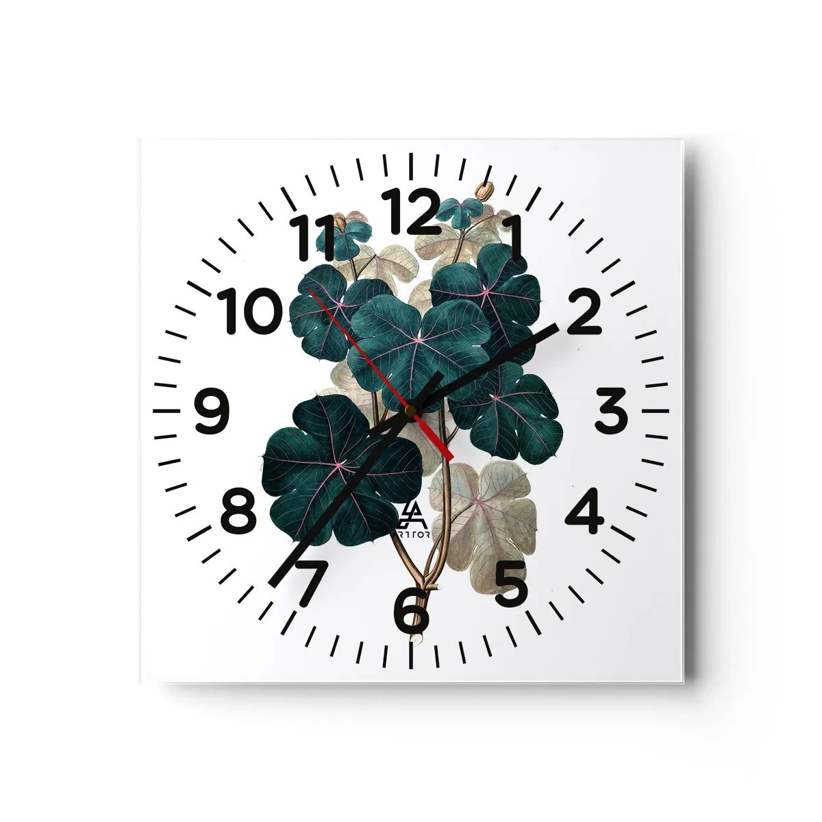 Horloge murale - Pendule murale - De l'ancien herbier - 40x40 cm