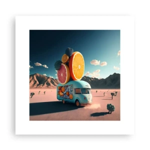 Affiche - Poster - Le goût des vacances - 30x30 cm