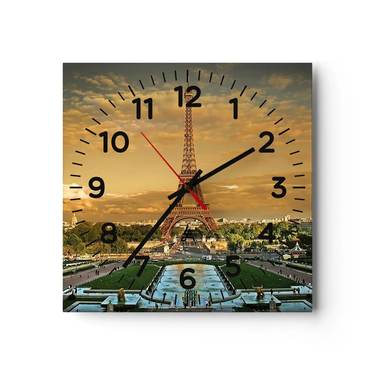 Horloge murale - Pendule murale - La reine de Paris - 40x40 cm