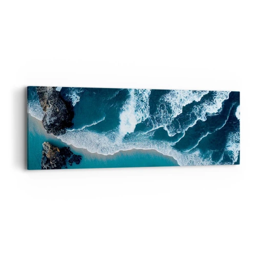 Impression sur toile - Image sur toile - Enveloppé par les vagues - 90x30 cm