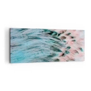 Impression sur toile - Image sur toile - Duvet rose saphir - 100x40 cm