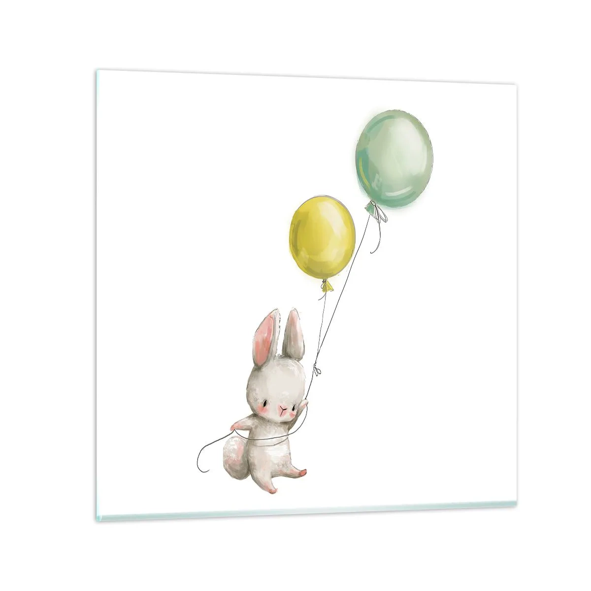 Impression sur verre - Image sur verre - Moi aussi je vole! - 30x30 cm