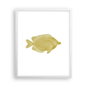 Affiche dans un cadre blanc - Poster - Du poisson et c'est tout - 40x50 cm