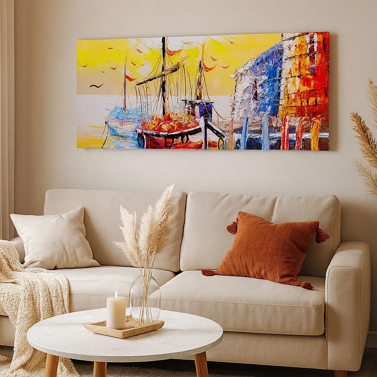 Impression sur toile - Image sur toile - Bon retour - 100x40 cm