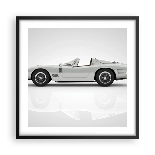 Affiche dans un cadre noir - Poster - Promesse de plaisir - 50x50 cm