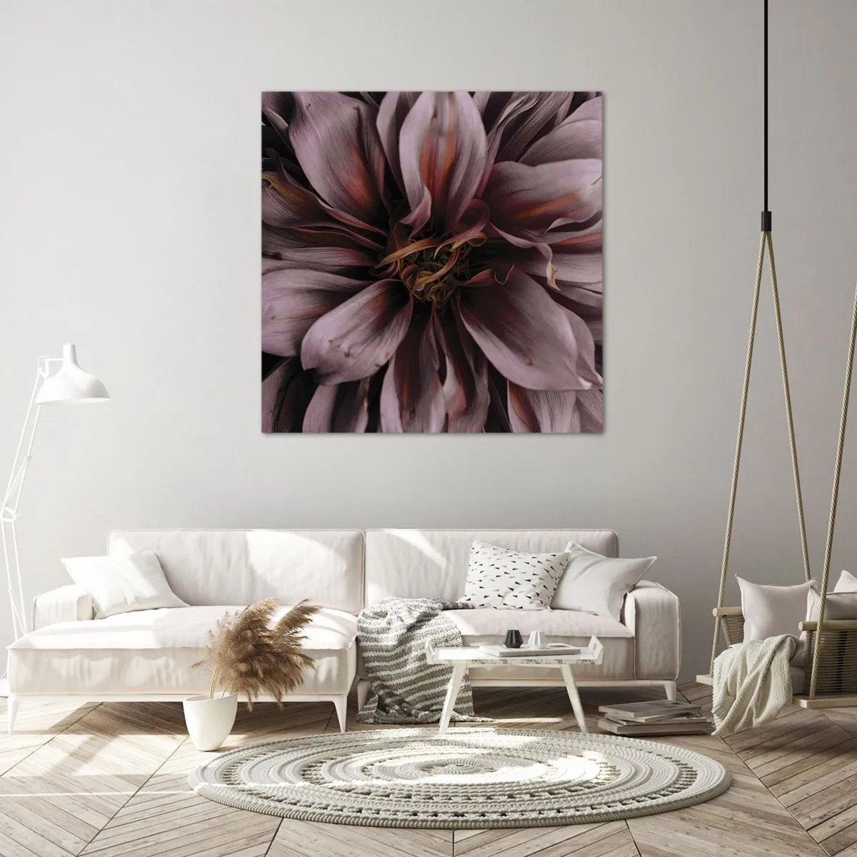 Impression sur toile - Image sur toile - Un coeur fleuri - 70x70 cm