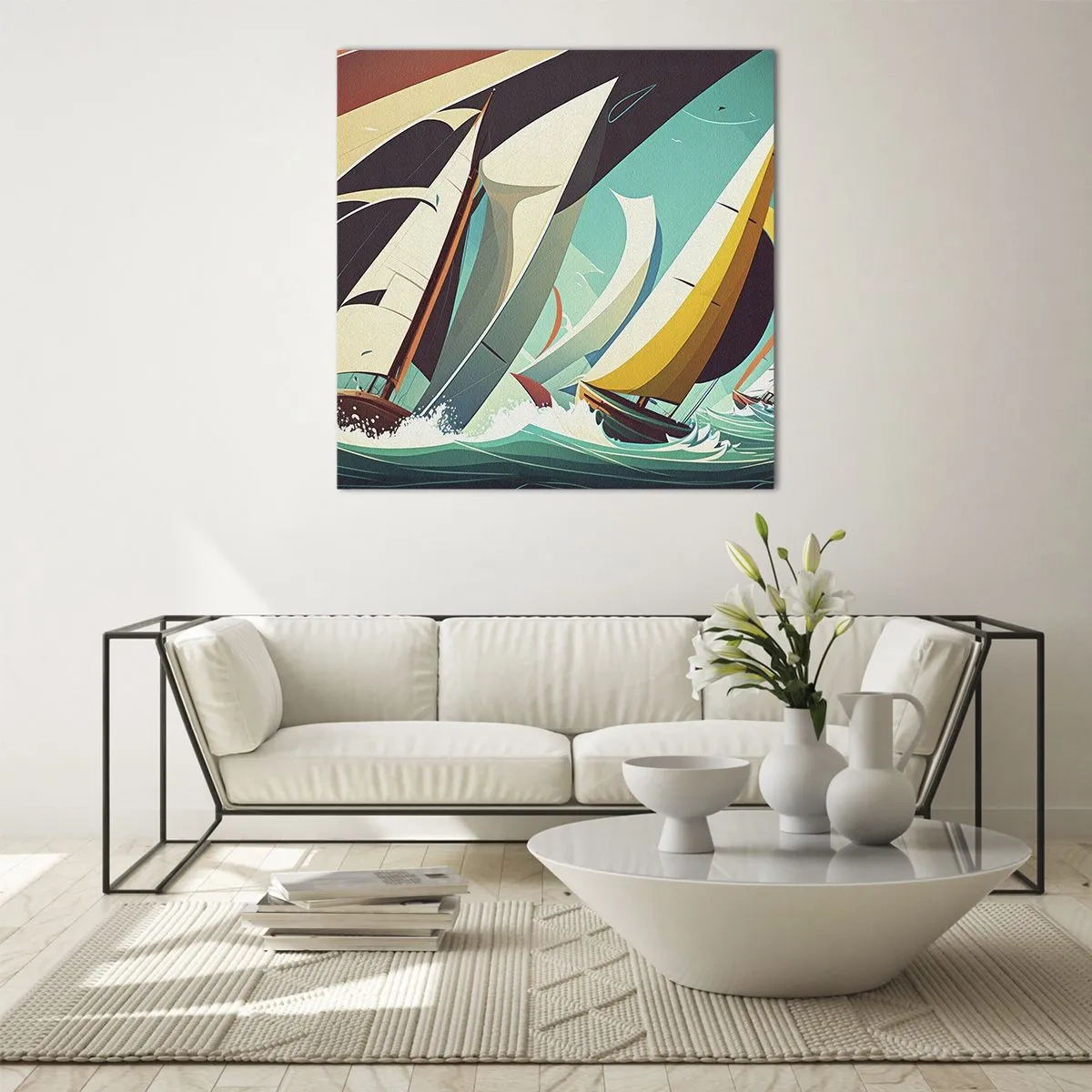 Impression sur verre - Image sur verre - Bonne chance avec les éléments - 70x70 cm