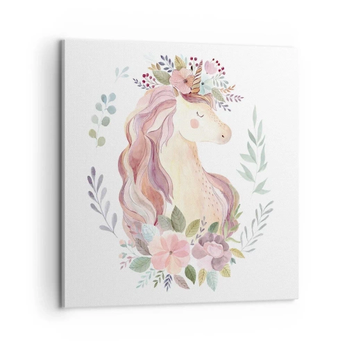 Impression sur toile - Image sur toile - Invitation au monde des contes de fées - 60x60 cm