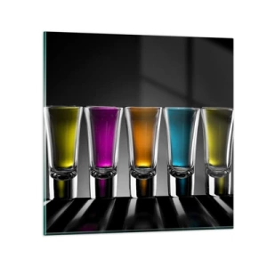 Impression sur verre - Image sur verre - Les couleurs de la joie - 30x30 cm
