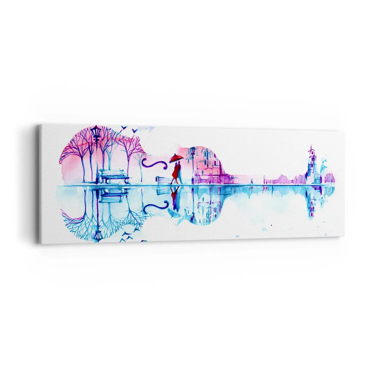 Impression sur toile - Image sur toile - Je vous apporterai de cantiques de pluie - 90x30 cm