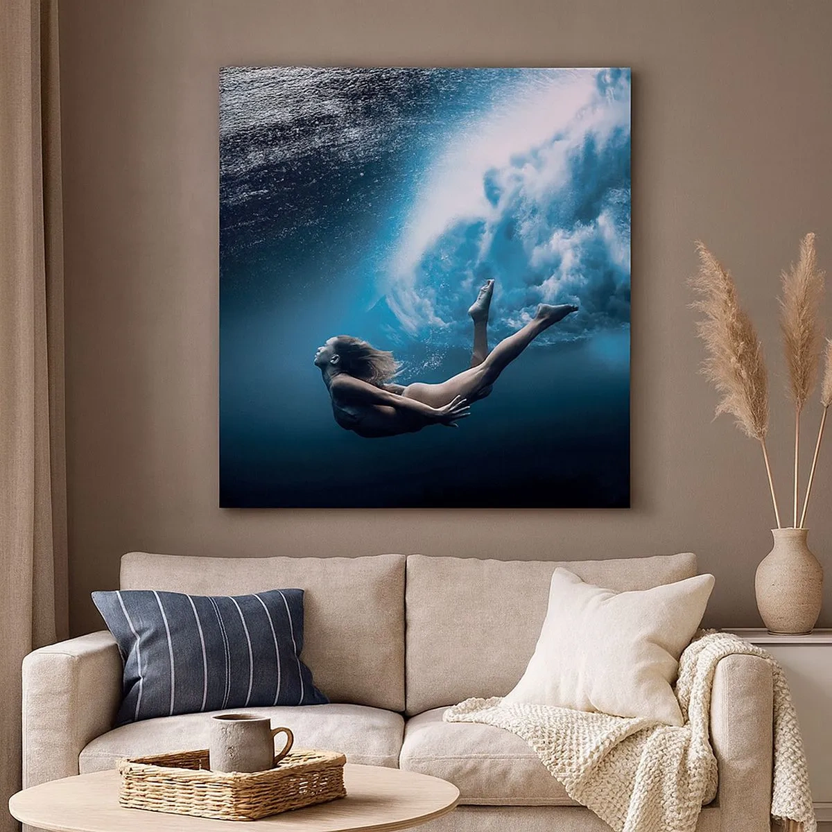 Impression sur toile - Image sur toile - Sirène moderne - 30x30 cm