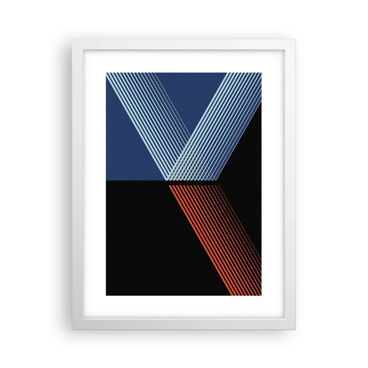 Affiche dans un cadre blanc - Poster - Histoire simple - 30x40 cm