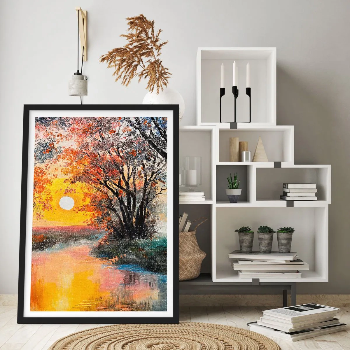 Affiche dans un cadre noir - Poster - Climats de printemps - 40x50 cm