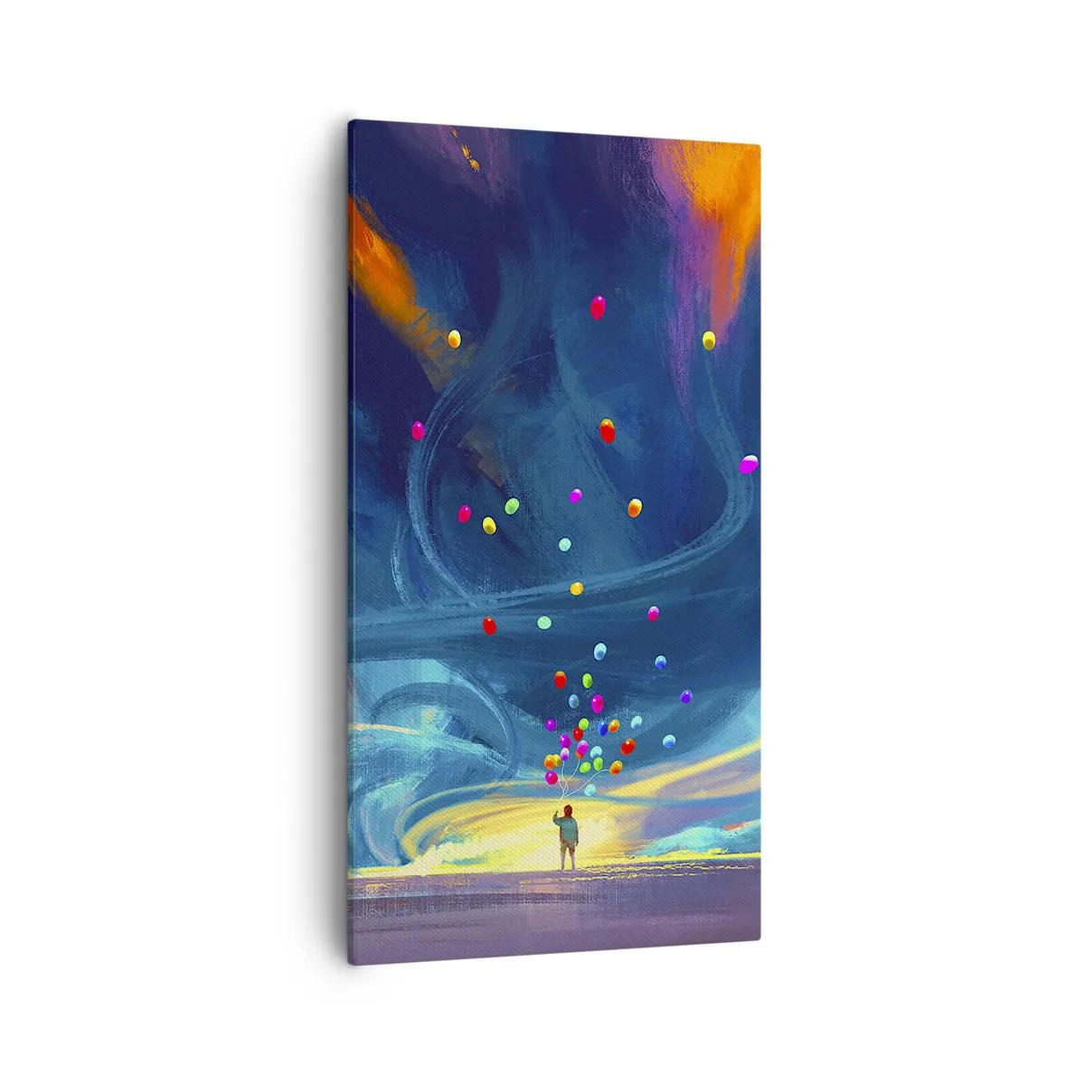 Impression sur toile - Image sur toile - Au vent bleu ciel - 55x100 cm
