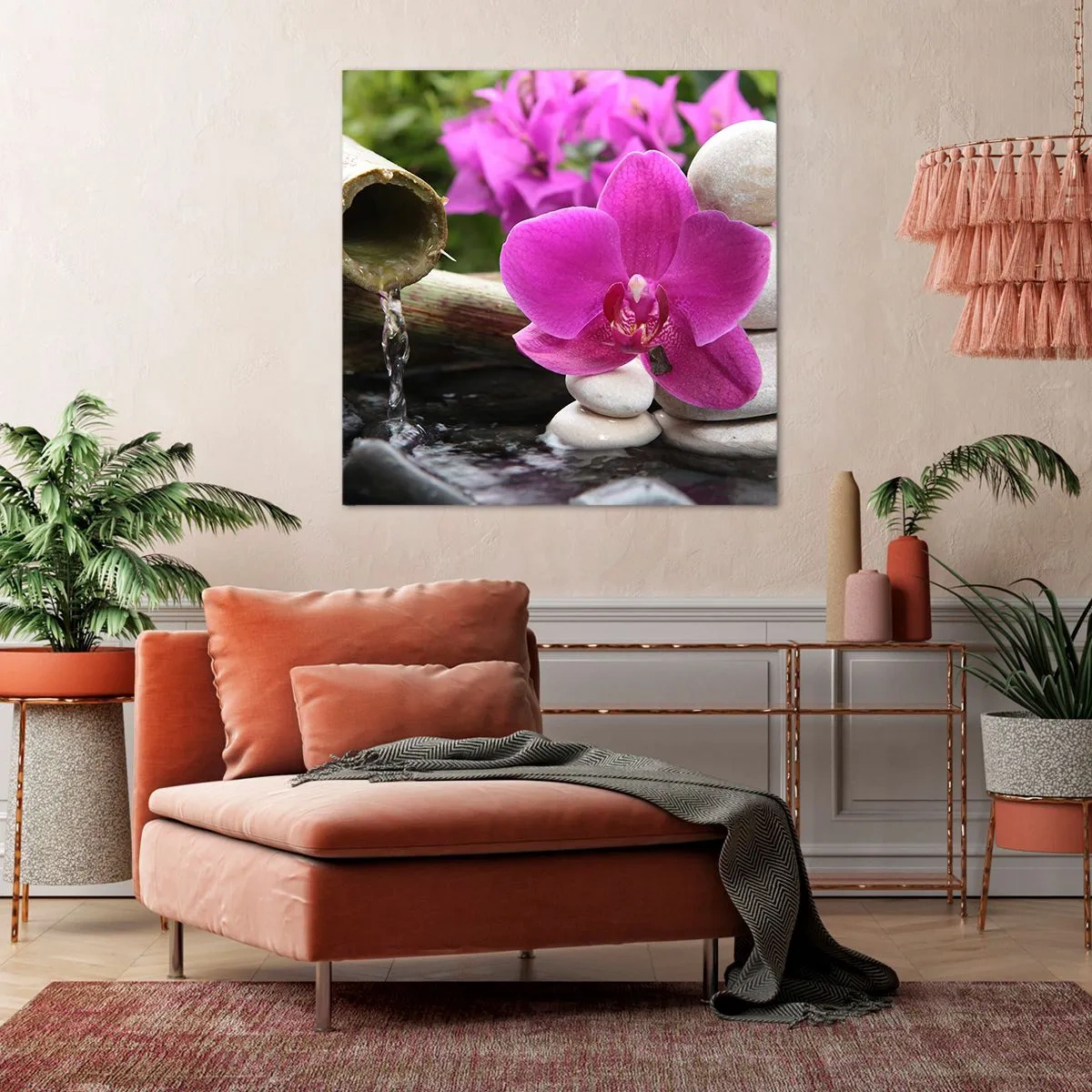 Impression sur toile - Image sur toile - Tu te reposes déjà - 70x70 cm