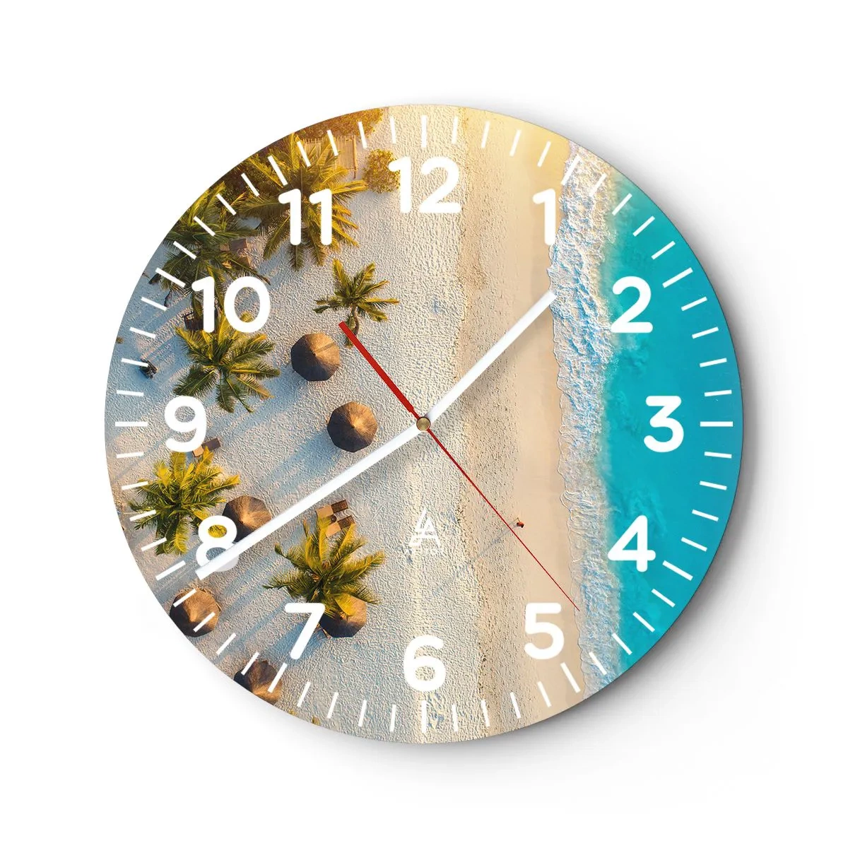 Horloge murale - Pendule murale - Bienvenue au paradis - 30x30 cm
