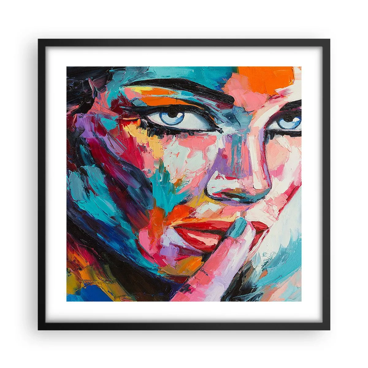 Affiche dans un cadre noir - Poster - Notre premier secret - 50x50 cm