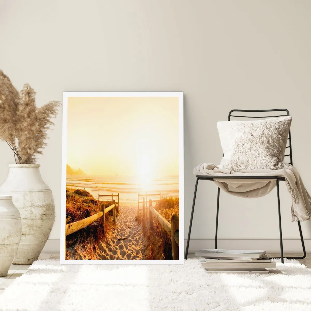 Affiche - Poster - A travers la dune, vers le soleil - 70x100 cm