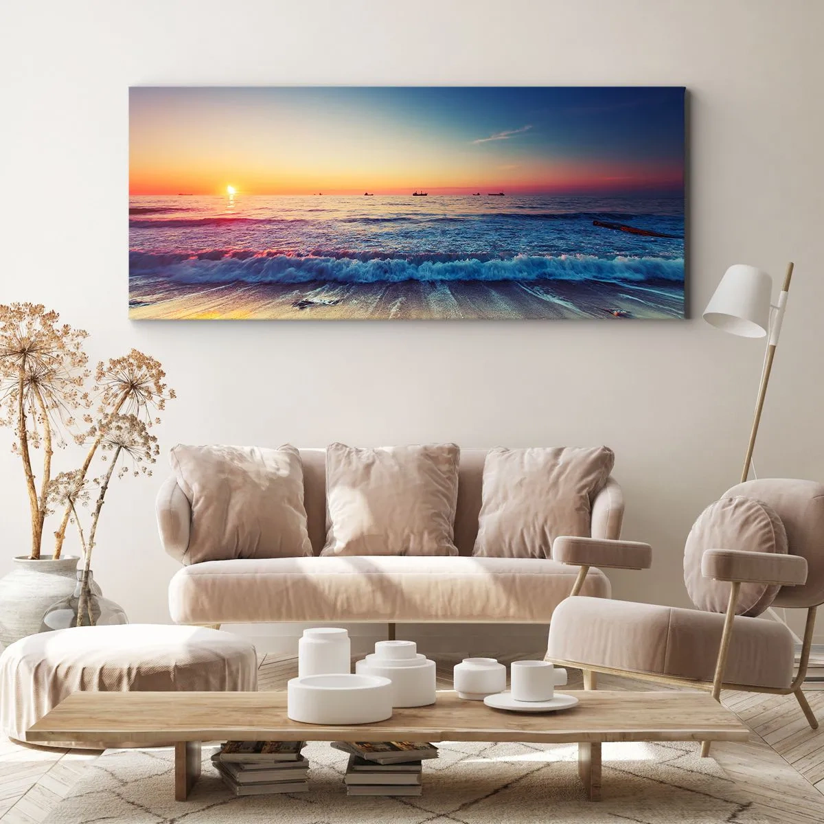 Impression sur toile - Image sur toile - Mais quel horizon ? - 90x30 cm
