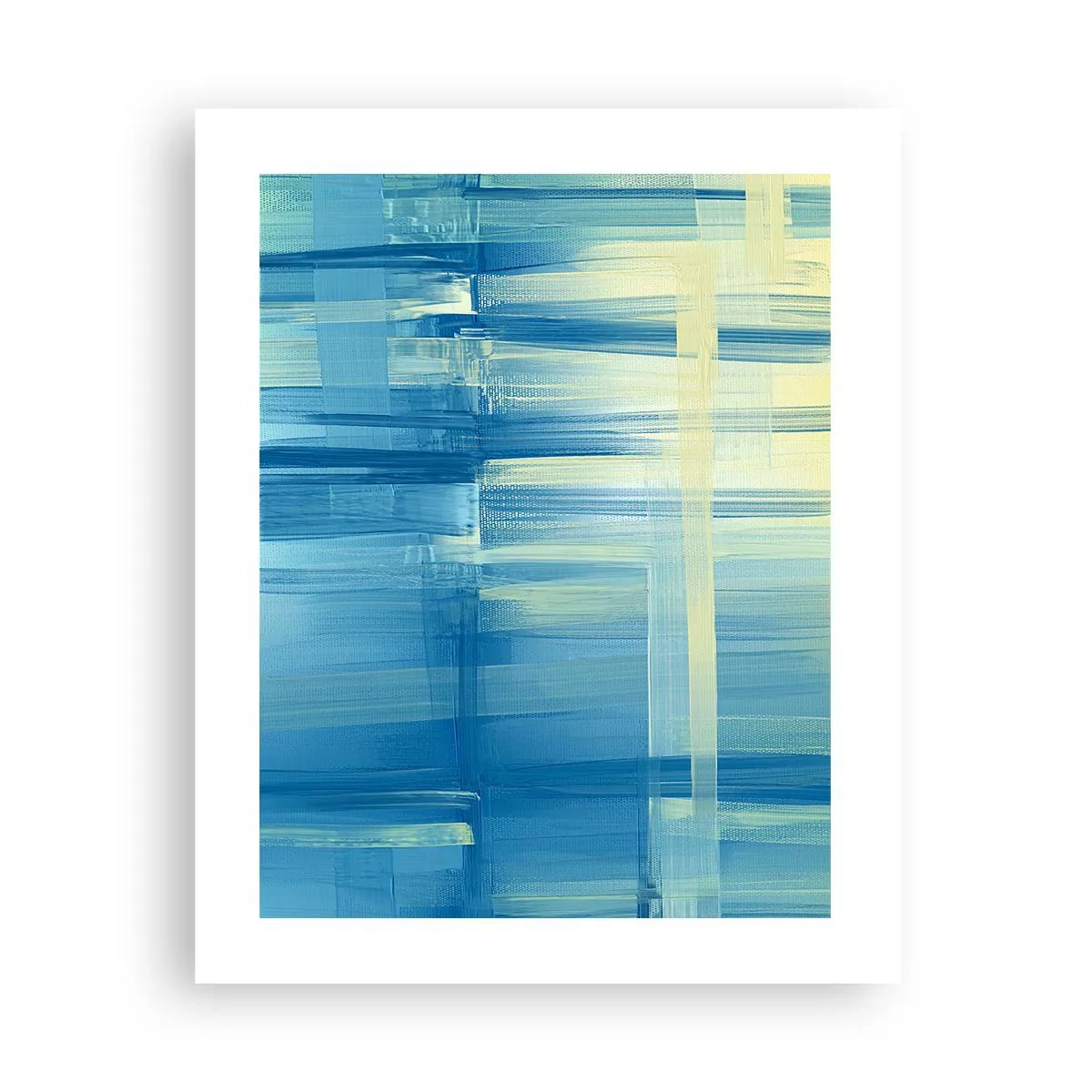 Affiche - Poster - Composition en turquoise - 40x50 cm