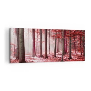 Impression sur toile - Image sur toile - Le rouge est tout aussi beau - 100x40 cm