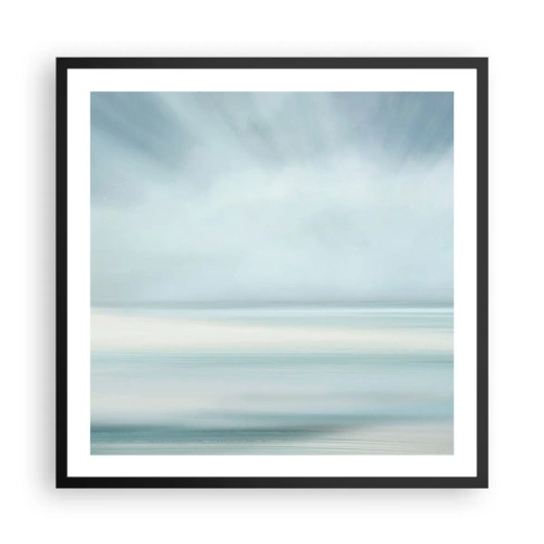 Affiche dans un cadre noir - Poster - Paix à l'horizon - 60x60 cm