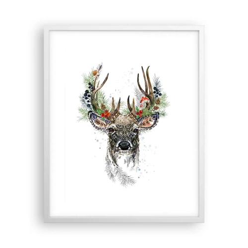 Affiche dans un cadre blanc - Poster - En robe de fête - 40x50 cm