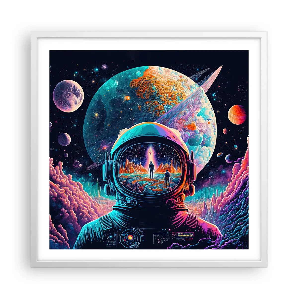 Affiche dans un cadre blanc - Poster - Les philosophes n'en ont pas rêvé - 60x60 cm