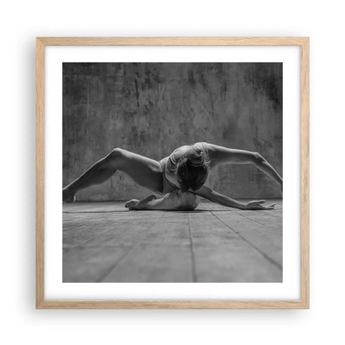 Affiche dans un chêne clair - Poster - Symétrie trouvée - 50x50 cm