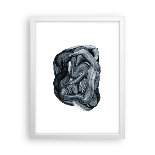 Affiche dans un cadre blanc - Poster - Ce n'est pas si simple - 30x40 cm