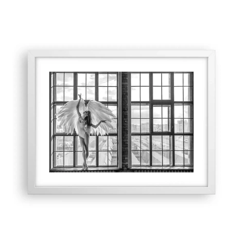 Affiche dans un cadre blanc - Poster - La ville des anges? - 40x30 cm