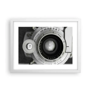 Affiche dans un cadre blanc - Poster - Histoire d'Hollywood - 40x30 cm