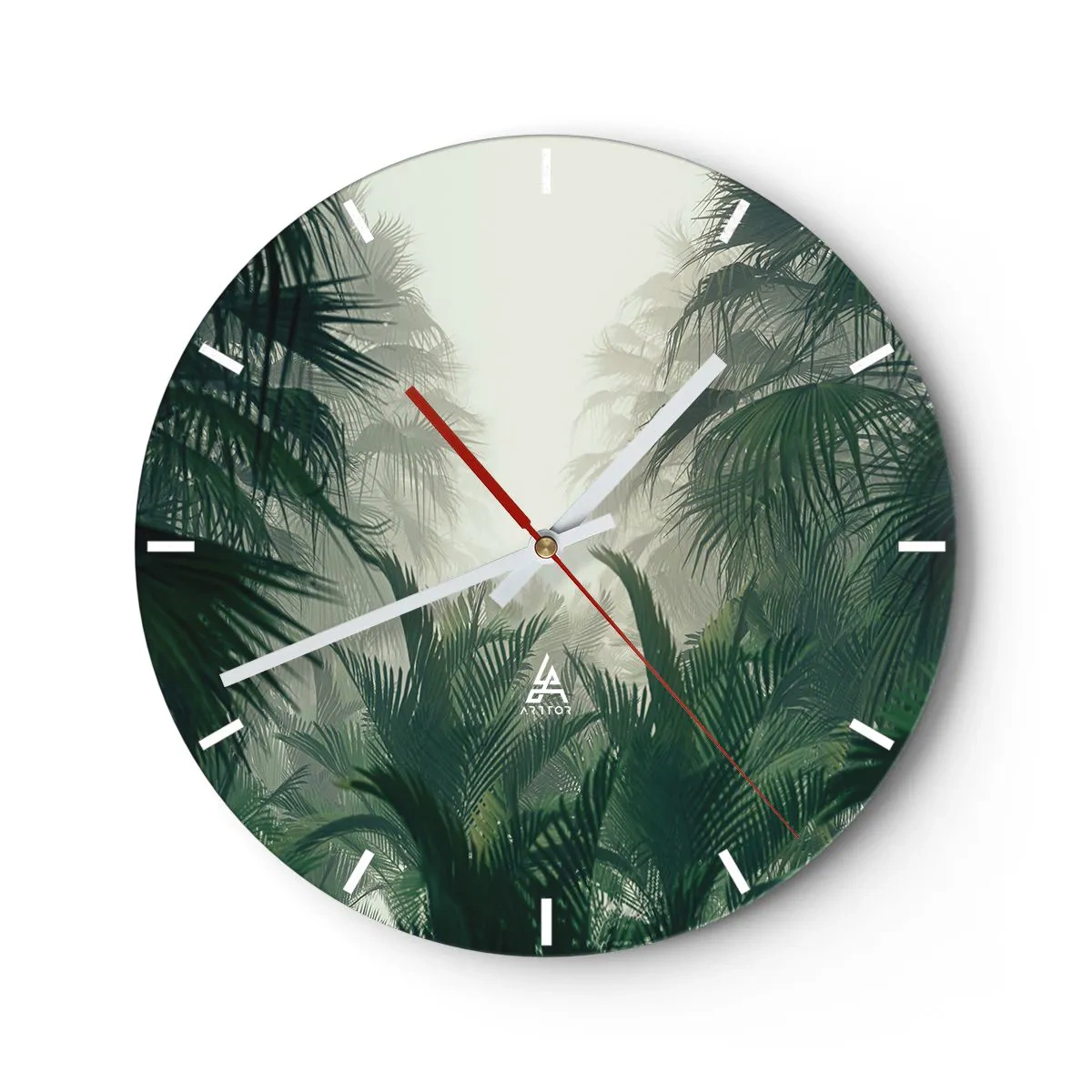Horloge murale - Pendule murale - Secret tropical - 40x40 cm