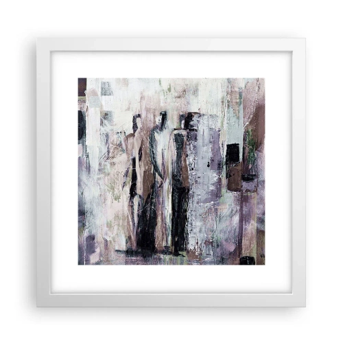 Affiche dans un cadre blanc - Poster - Les trois mystérieux - 30x30 cm